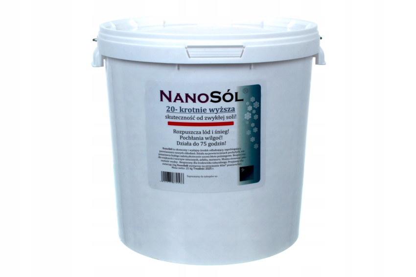 

Odladzacz nanosól chlorek magnezu 25kg Sól Drogowa