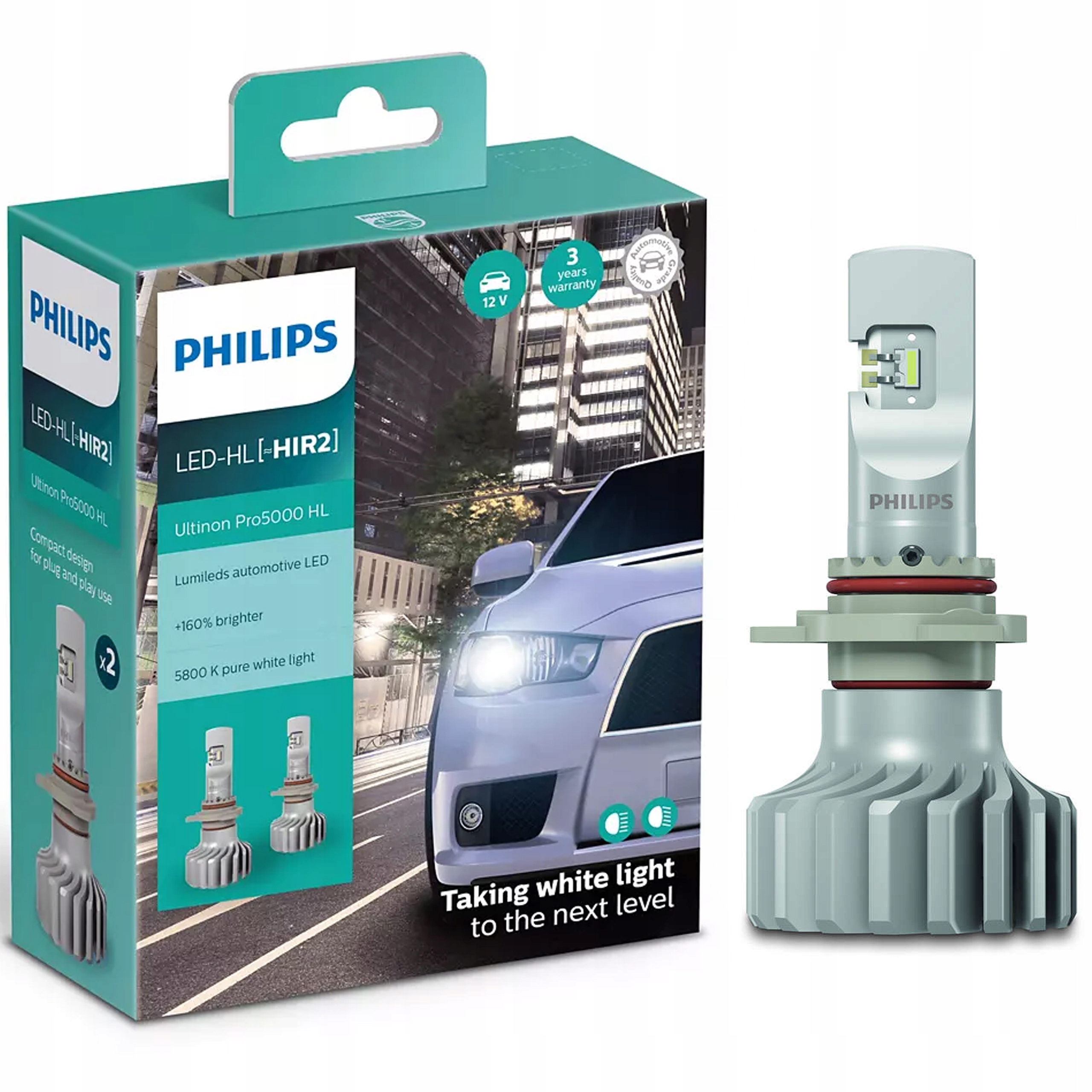 Philips Led žiarovka HIR2 Ultinon Pro5000 Hl +160%