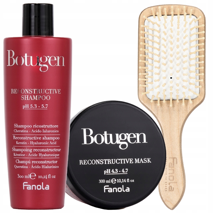 Fanola Sada Botugen Šampon 300 ml Maska 300 ml Kartáček Bonus