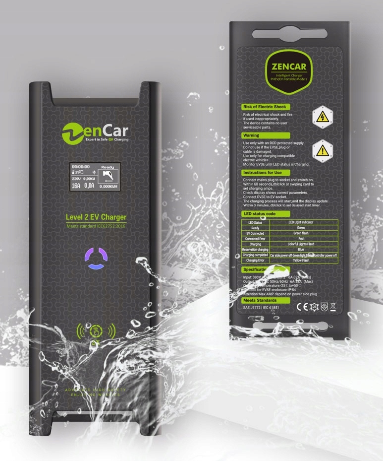 Mobilna Ładowarka Zencar z regulacją mocy 7-22kW Napięcie 400 V