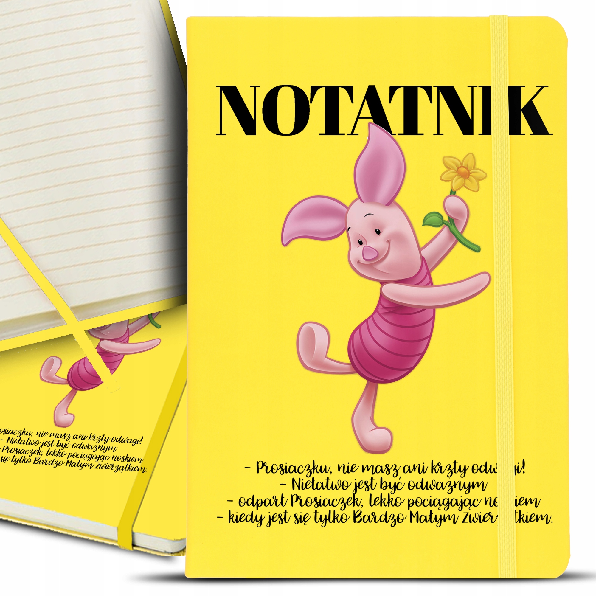 

Notes Notatnik Bujo A5 Żółt Puchatek Prosiaczek Wz