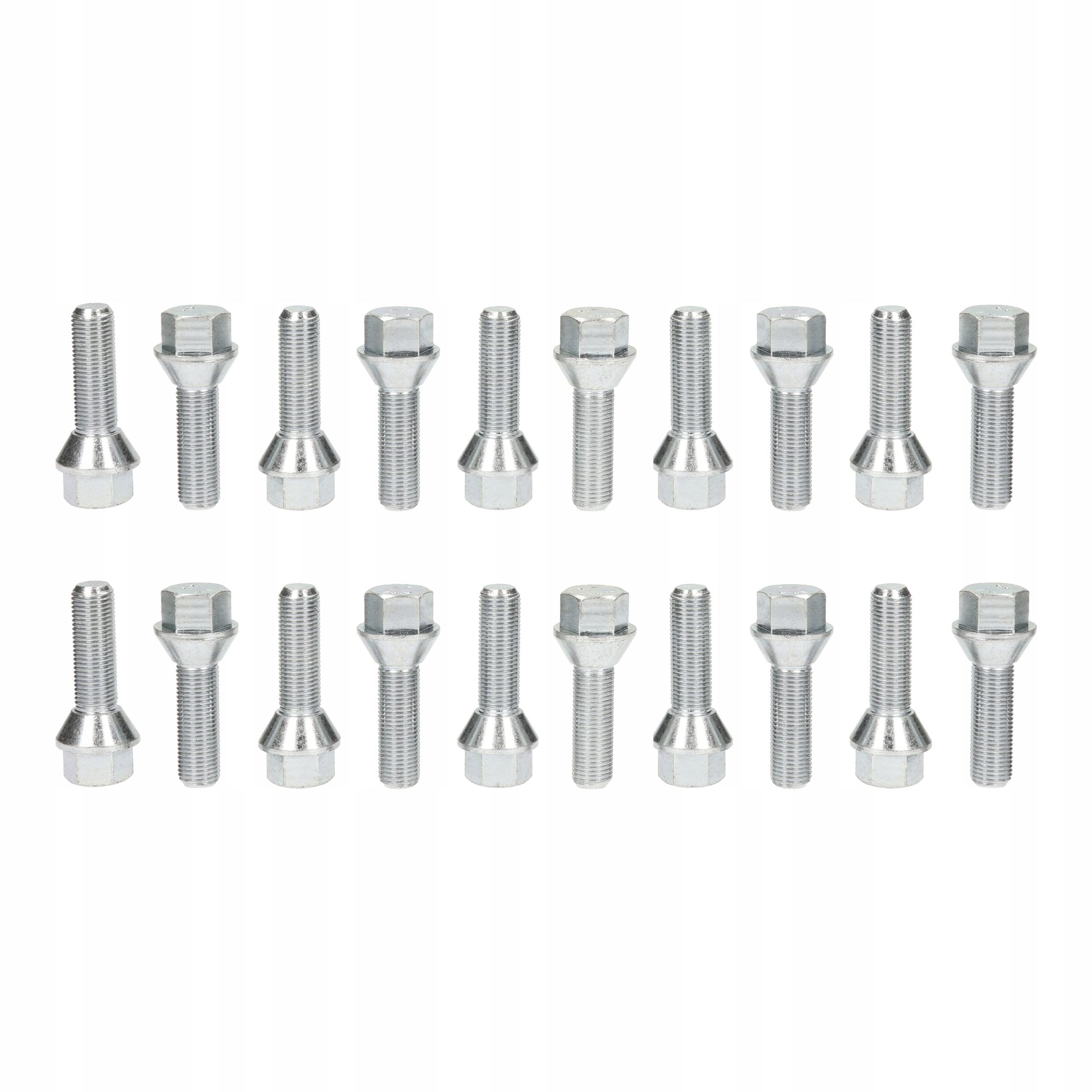 Болти 12x1. 5 для колісних дисків конус 40 мм набір 20шт