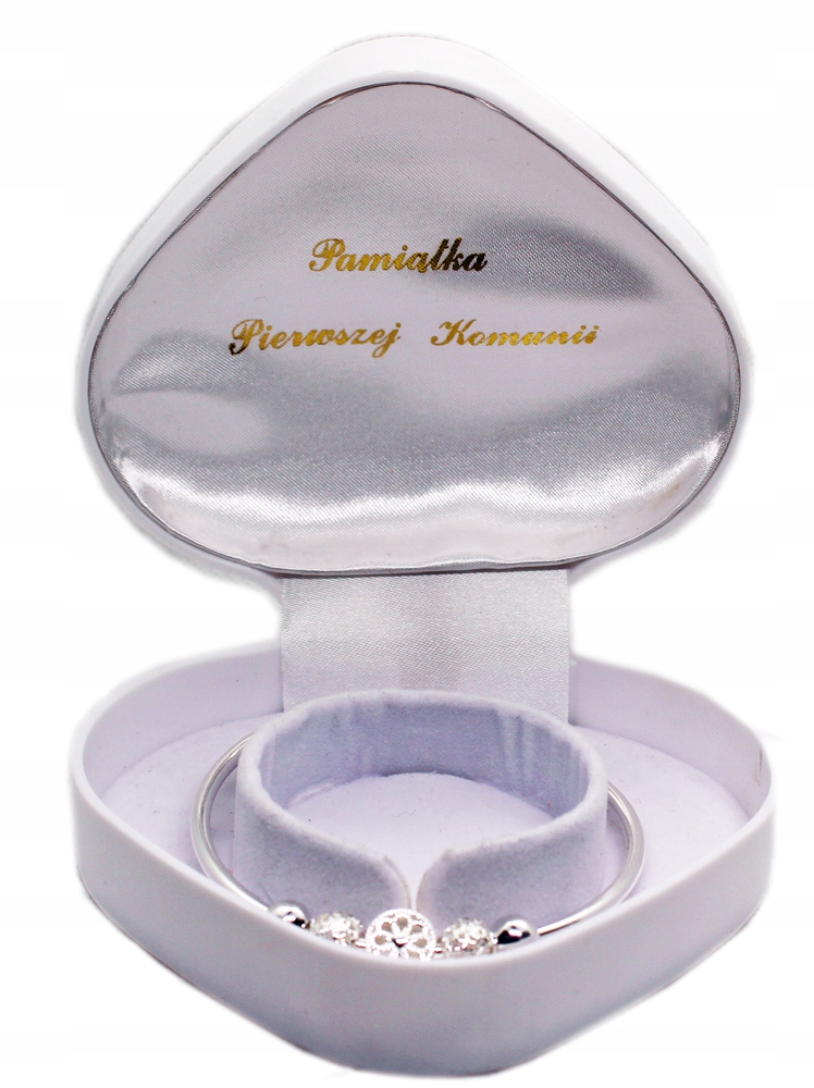 BRANSOLETKA PAMIĄTKA I KOMUNII ŚWIĘTEJ GRAWER