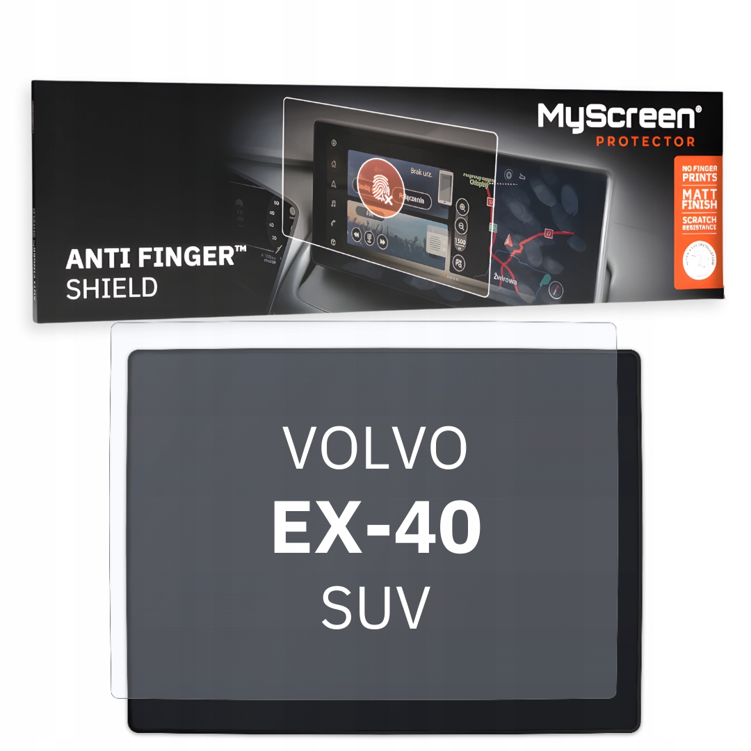 Matná fólie pro Volvo EX-40 Suv 2019 Přední Středový Panel MyScreen