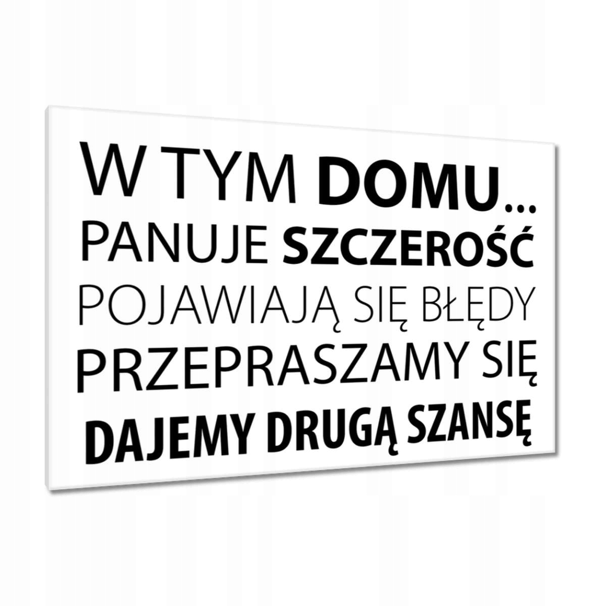 Obrazy 120x80 Text v tomto domě