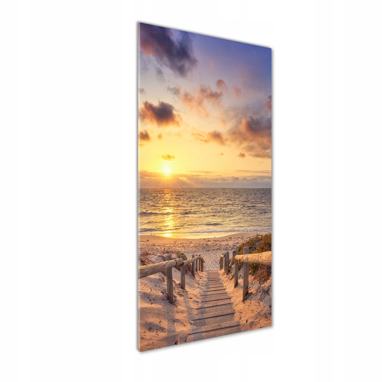 Skleněný vertikální obraz Cesta na pláž 50x125