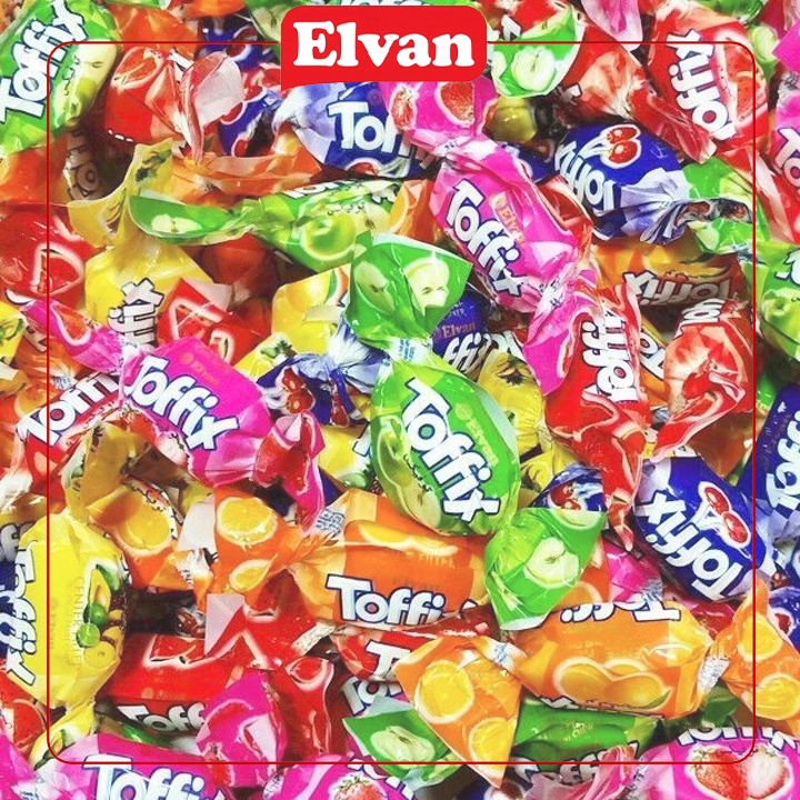 Cukierki Elvan Toffix 1000g z nadzieniem owocowym — 5