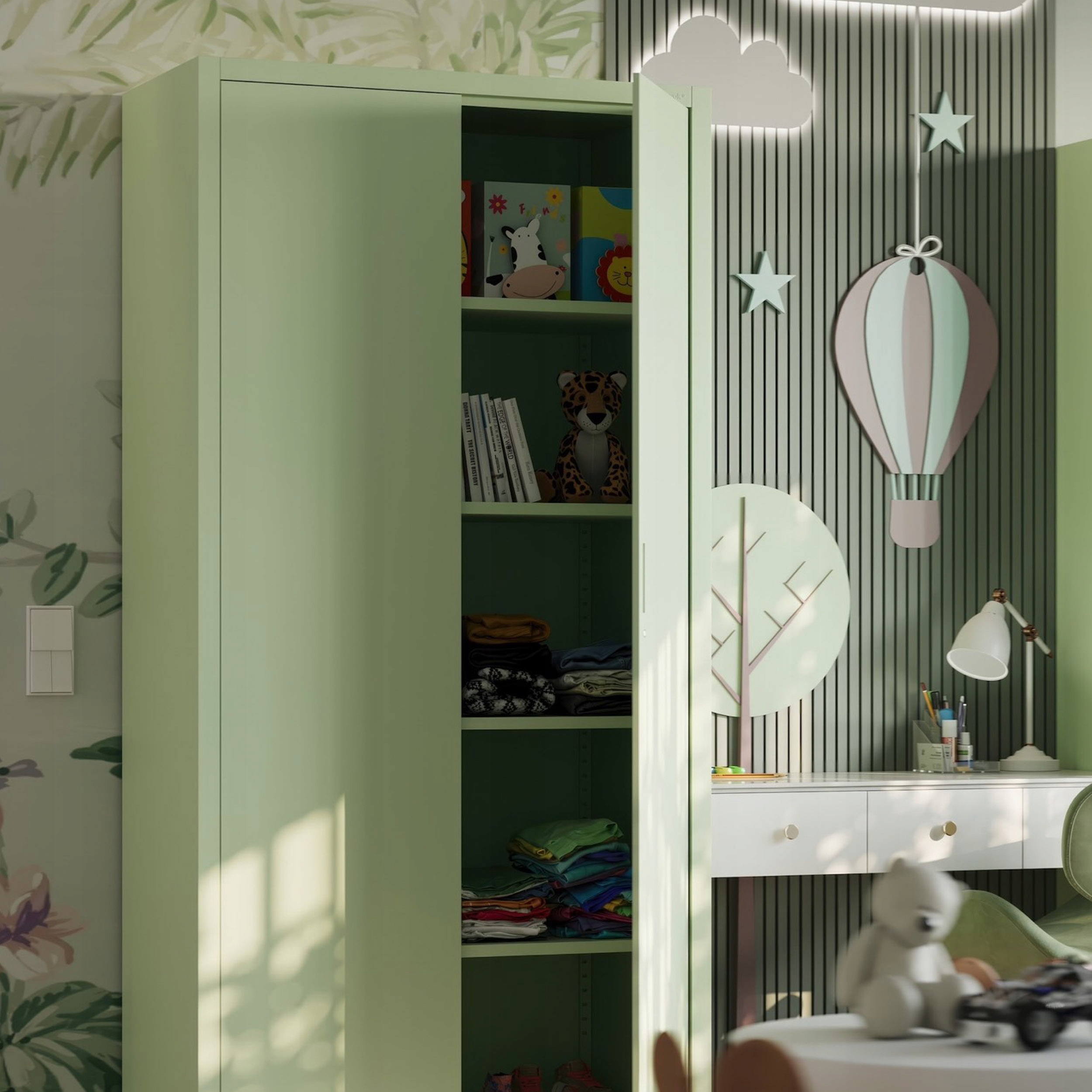 Szafa metalowa biurowa RODO JAN NOWAK JAN 185 Fresh Style pastelowy zielony Kod producenta 1492