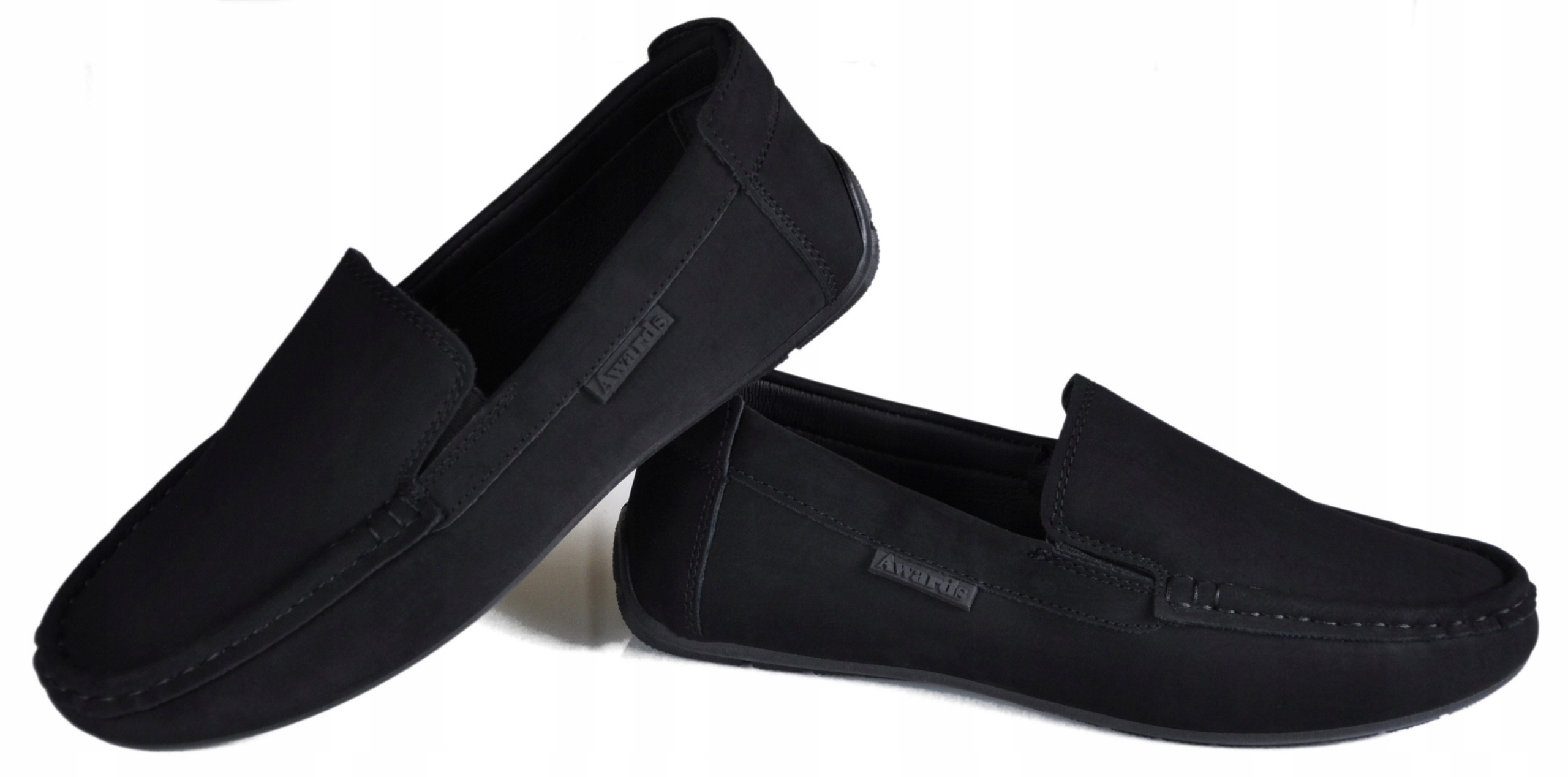 SANTO Mokasyny zgrabne wizytowe czarne eleganckie r 41 Płeć chłopcy