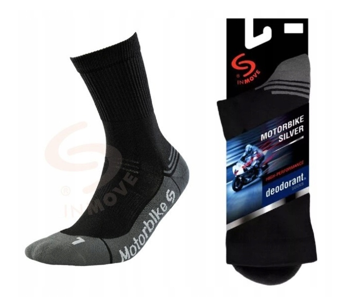 Inmove Motorbike Sd Skarpetki Motocyklowe Skarpety Profilowane Frotte 41-43