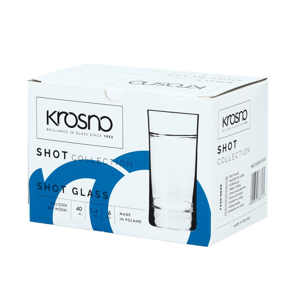 

Kieliszki do wódki 40ml Shot 6szt. Krosno