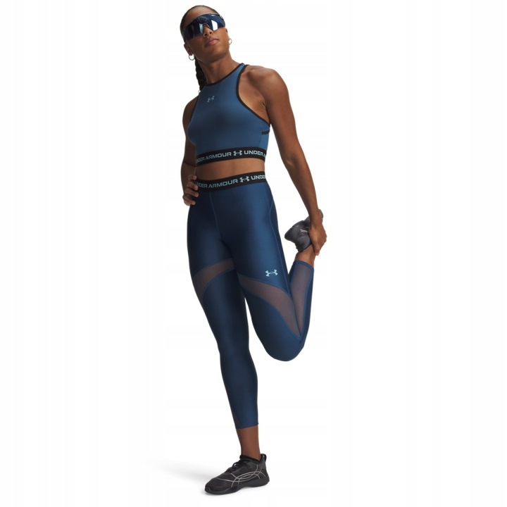 Dámské sportovní legíny Under Armour Heat Gear Mesh Xs Granátové