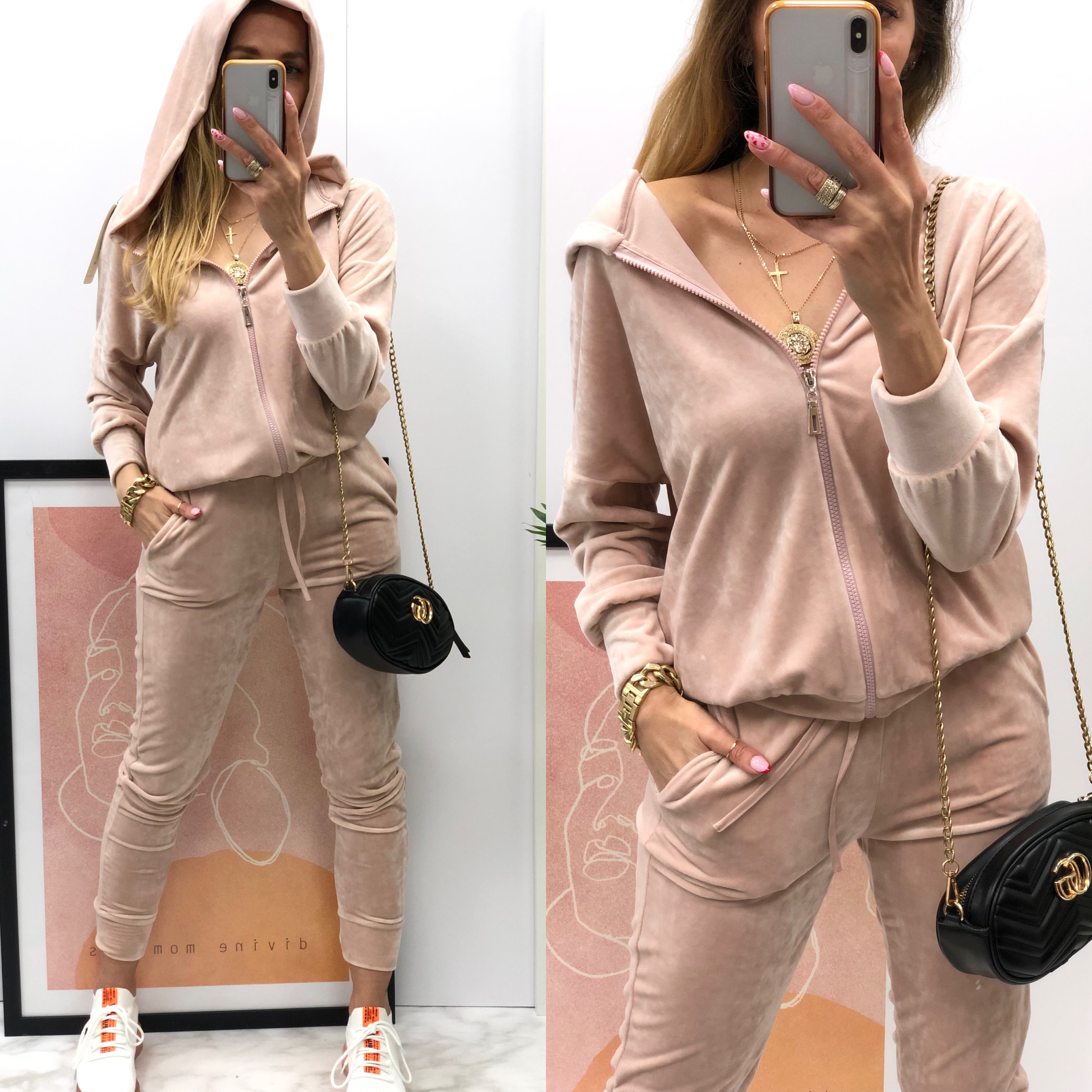 PARA MI DRES PREMIUM ZIP __ perla voga RÓŻ S Marka inna