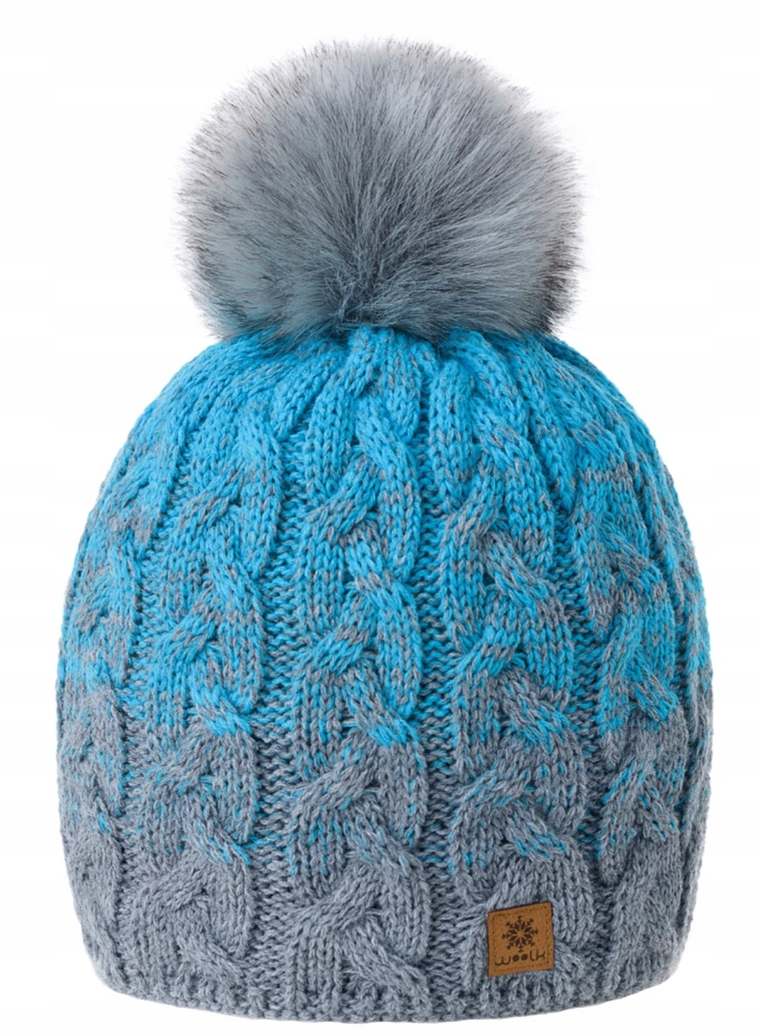 

Zimowa Czapka Ciepła pompon i polar Woolk Pola