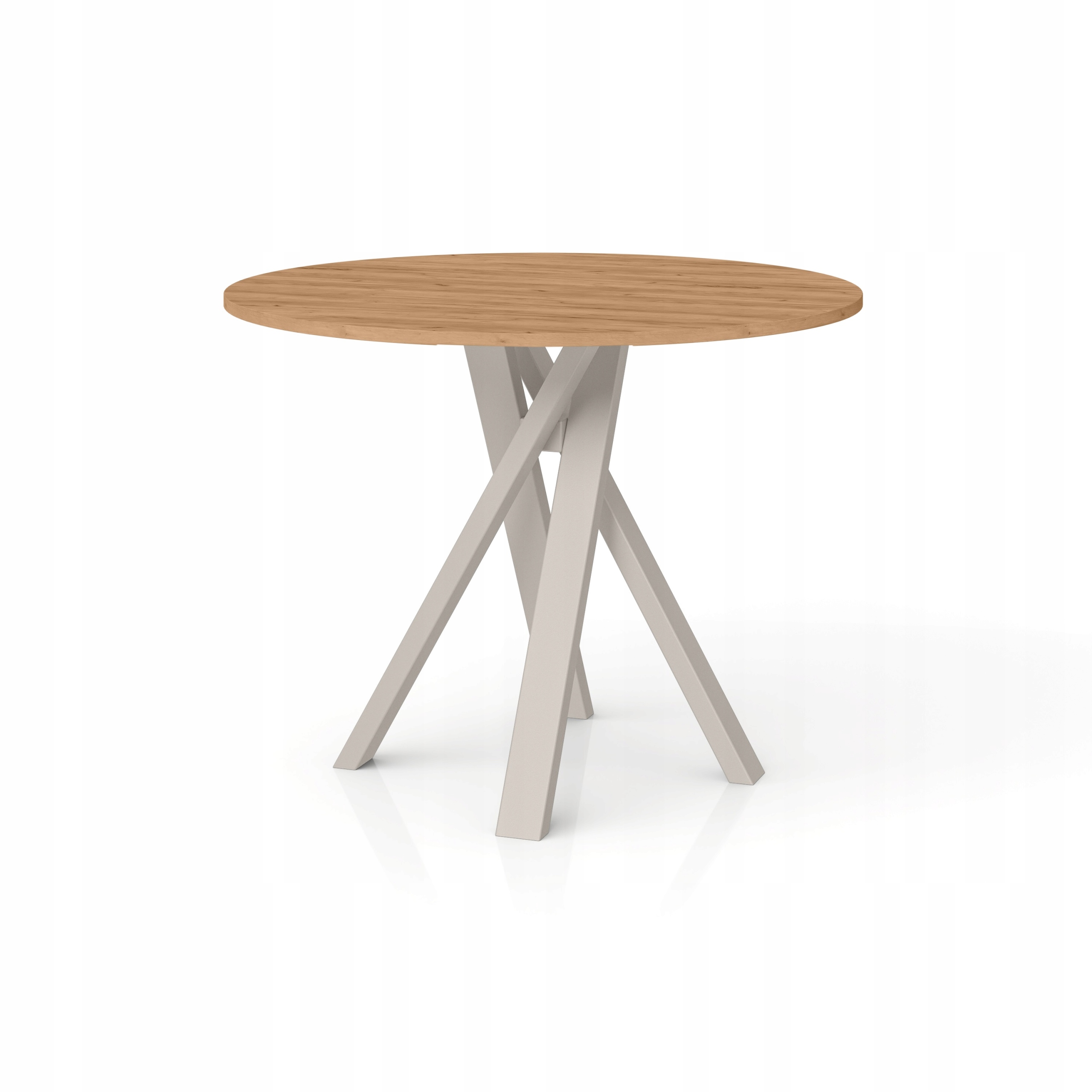 Velký stůl na kovových nohách, stůl Dub Craft Zlatý 110 cm, Loftový stůl