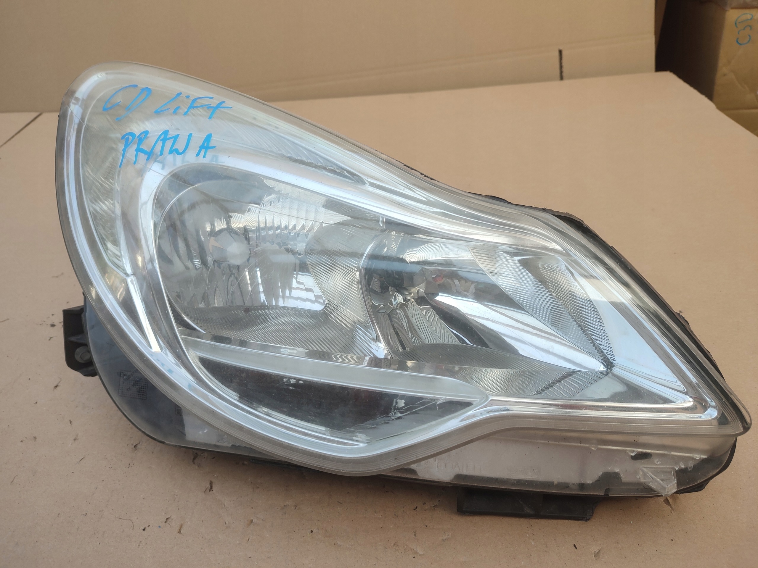reflektor right front light right front opel corsa d anglik 90003113