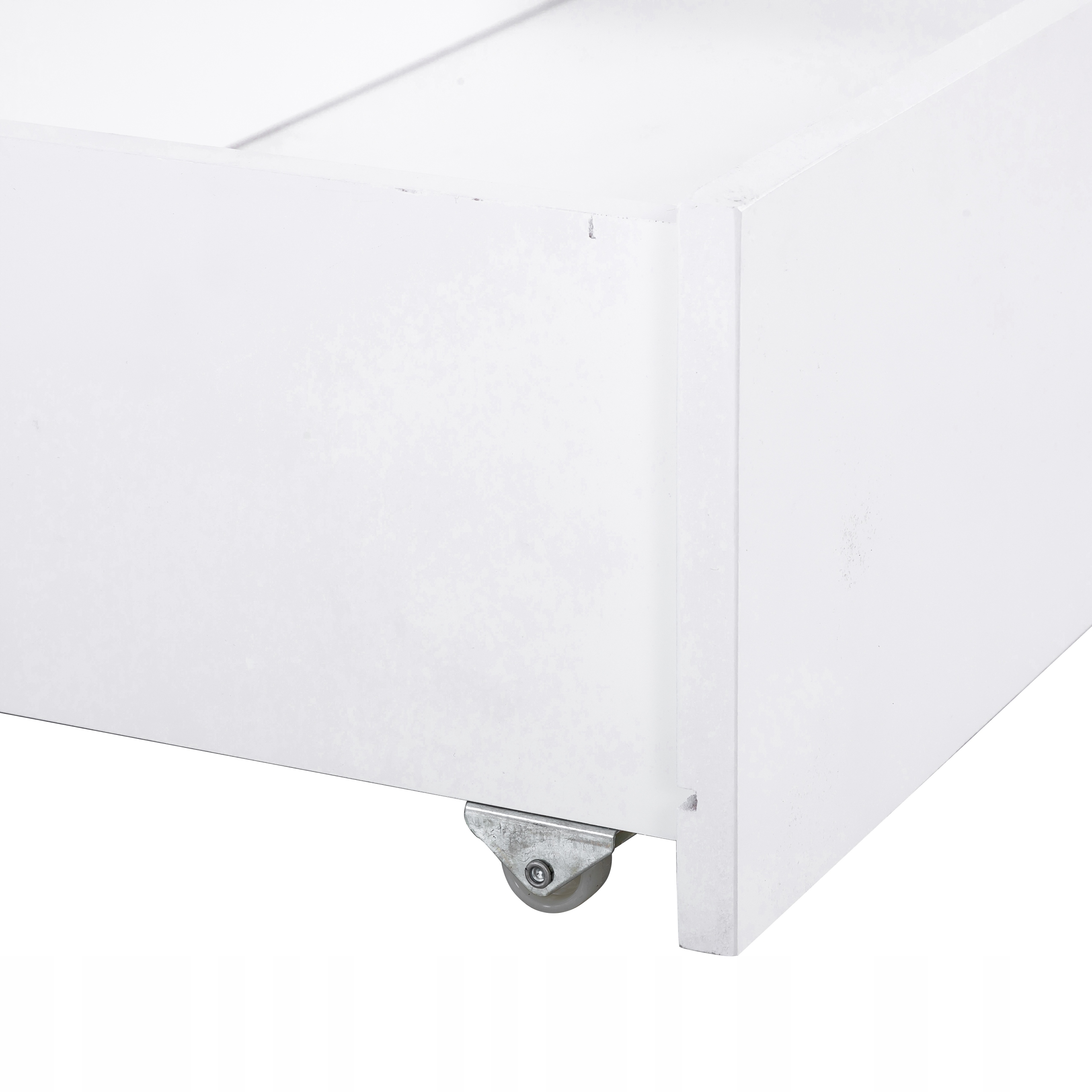 Łóżko pojedyncze z litego drewna z szufladą 90*200cm Kolor korpusu biały