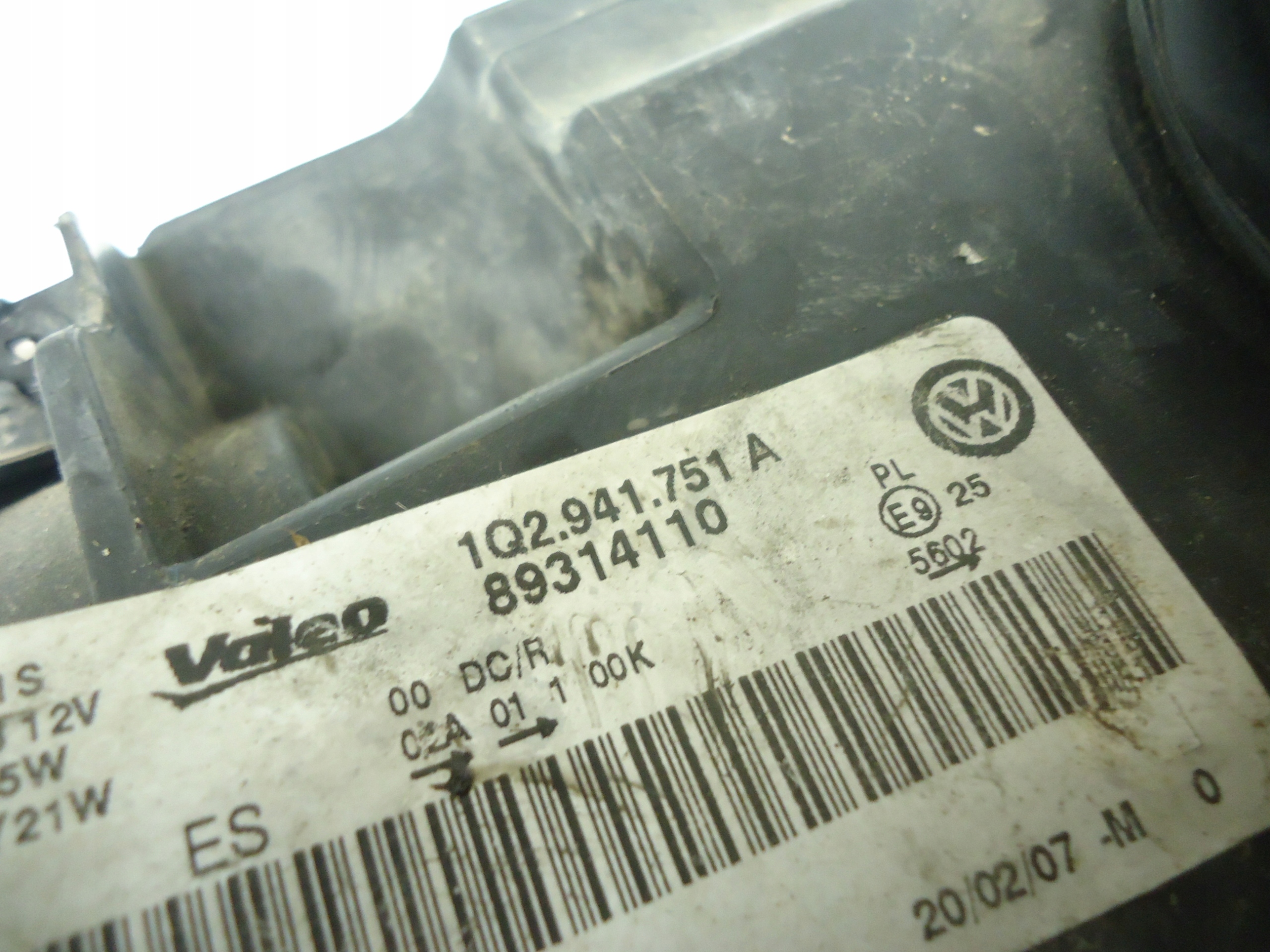 VW EOS light left left front BIXENON 1Q2941751A 89314110 4L0907391