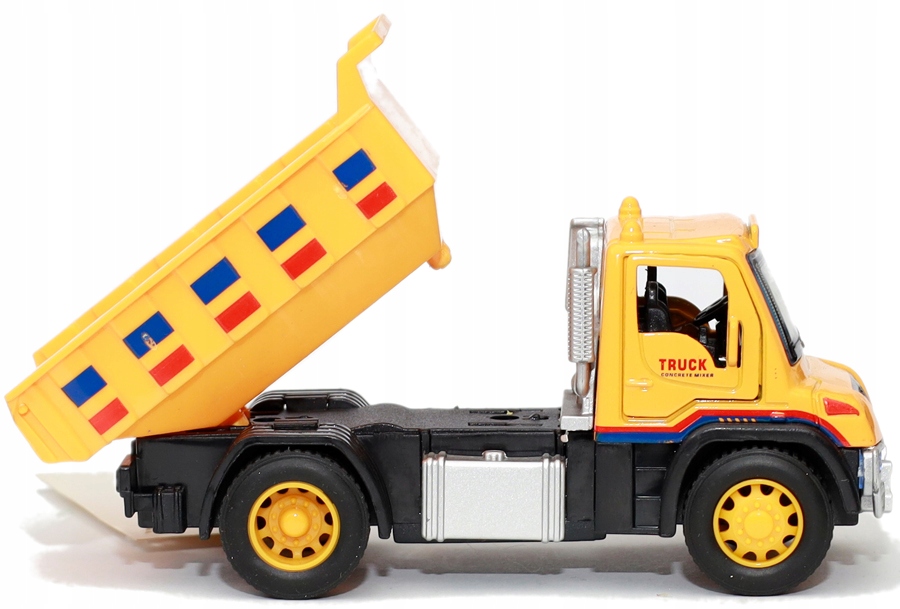 AUTO BUDOWLANE WYWROTKA Z NAPĘDEM ŚWIATŁA+ KOPARKA Marka Dromader