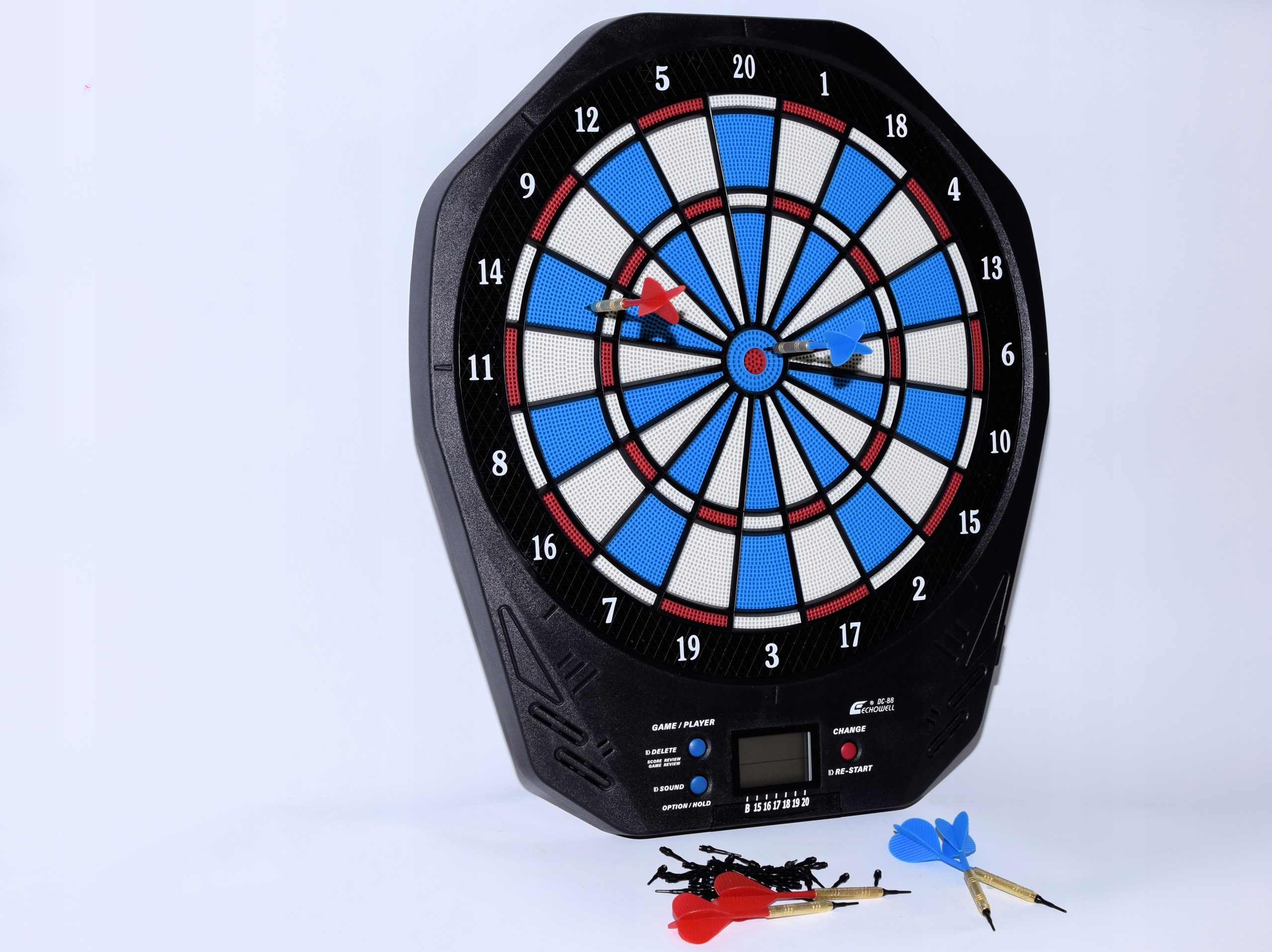 TARCZA ELEKTRONICZNA DO GRY W RZUTKI DART 16 GIER RZUTKI BATERIE W ZESTAWIE Marka inna