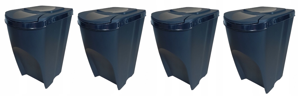 

SortiBox zestaw 4 koszy na śmieci 35l czarne