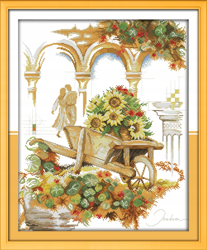 Křížková výšivka počítaná sada (kanva, mulina)