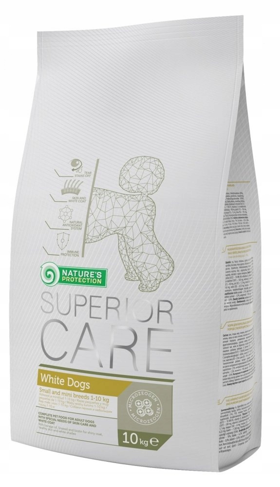 Levně Nature's Protection Superior Care White Dogs Adult Small S Jehněčím Masem 10kg