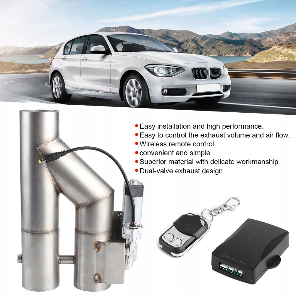 2.5IN 63MM ELEKTRYCZNA KONTROLA WYDECHU RURY Y Typ samochodu Niezdefiniowany