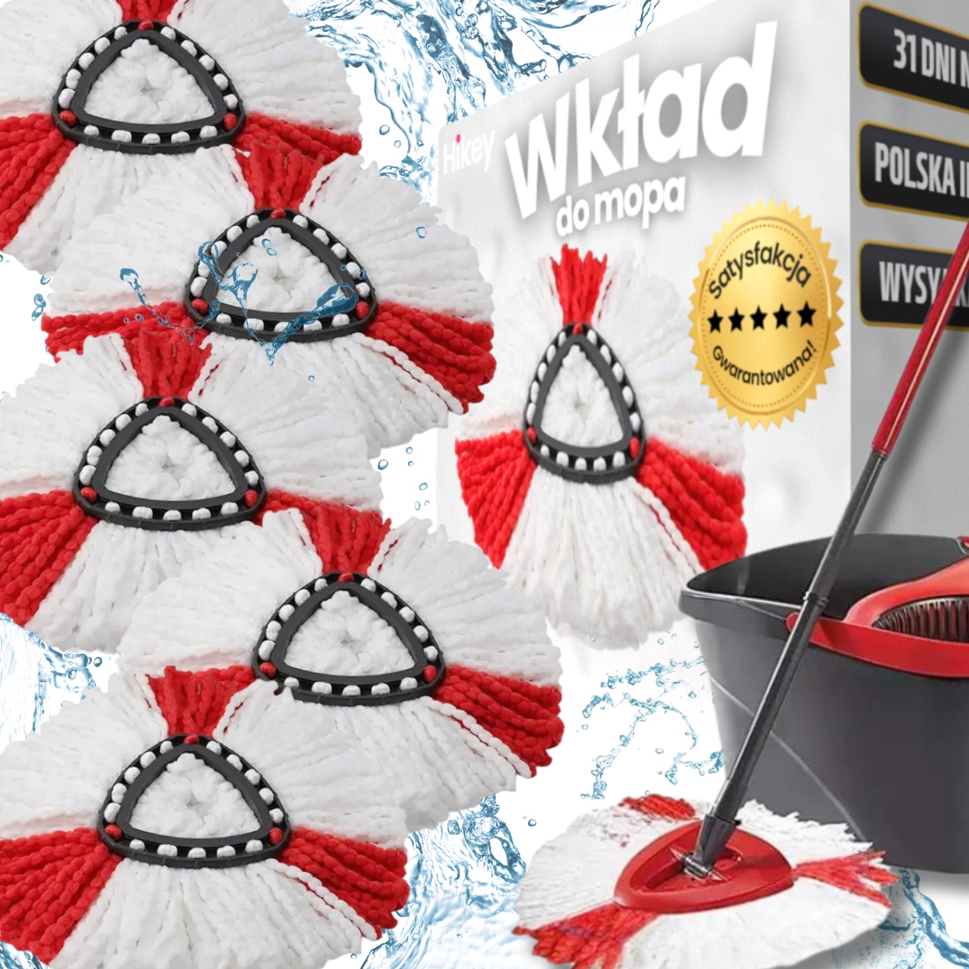 Mop obrotowy Hikey • Opinie - Allegro