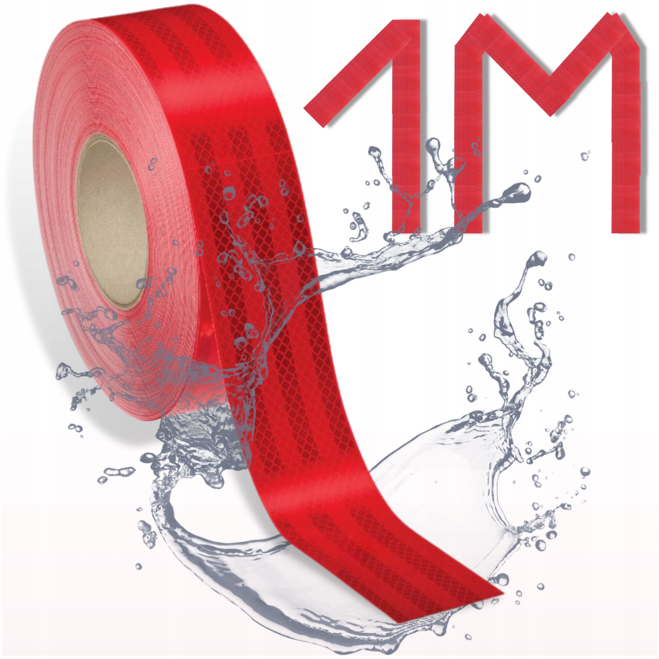 

Taśma Odblaskowa Samoprzylepna Czerwona Odblaskowe