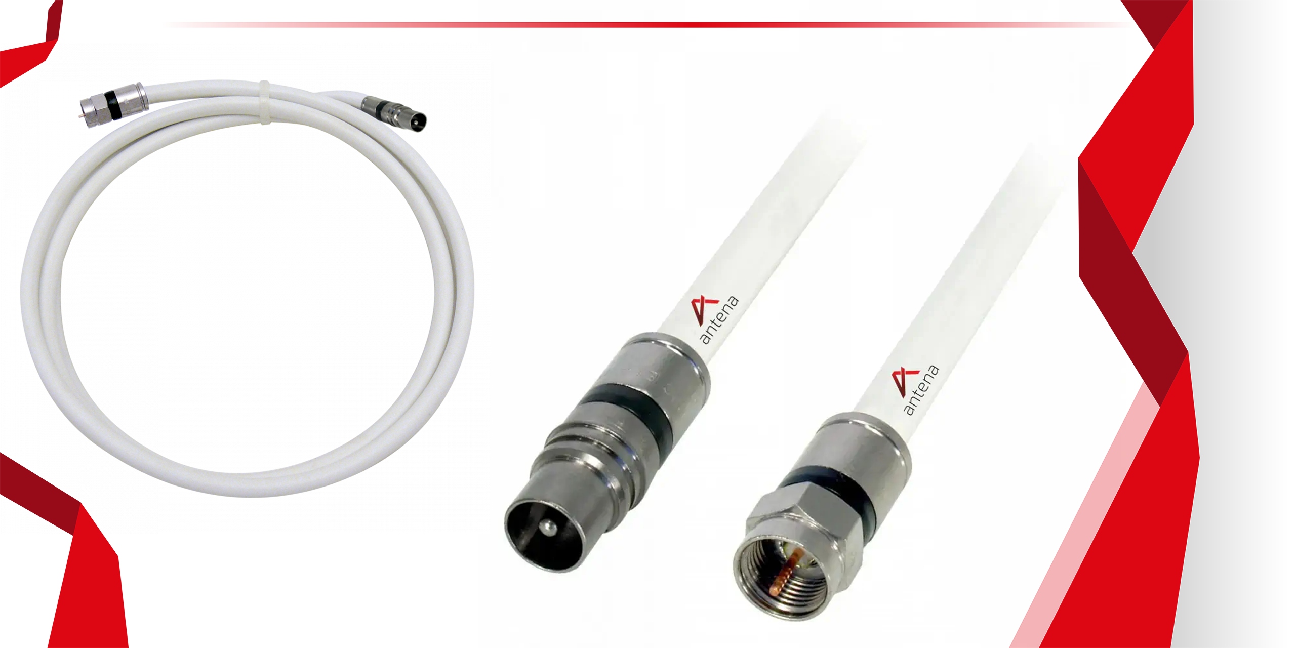 Gotowy Kabel Antenowy Na Metry Wtyk F-Wtyk Ant 3m Model Kabel antenowy połączeniowy ze złączami 3m