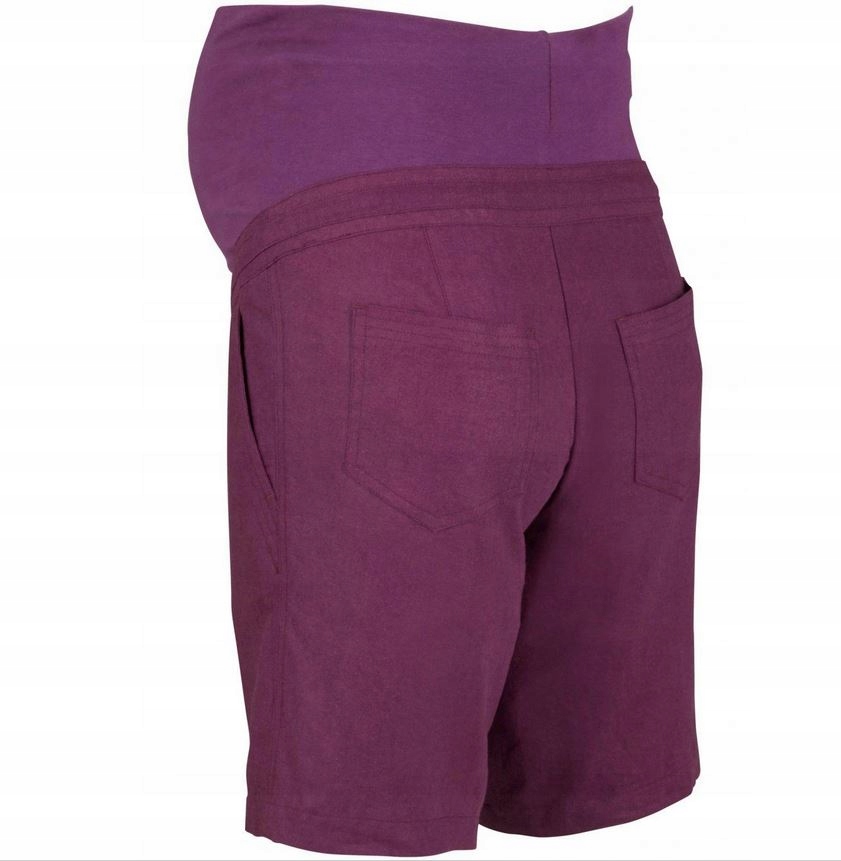 E2_SZORTY SPODENKI CIĄŻOWE Z PASEM LEN_38/40 Marka Bonprix