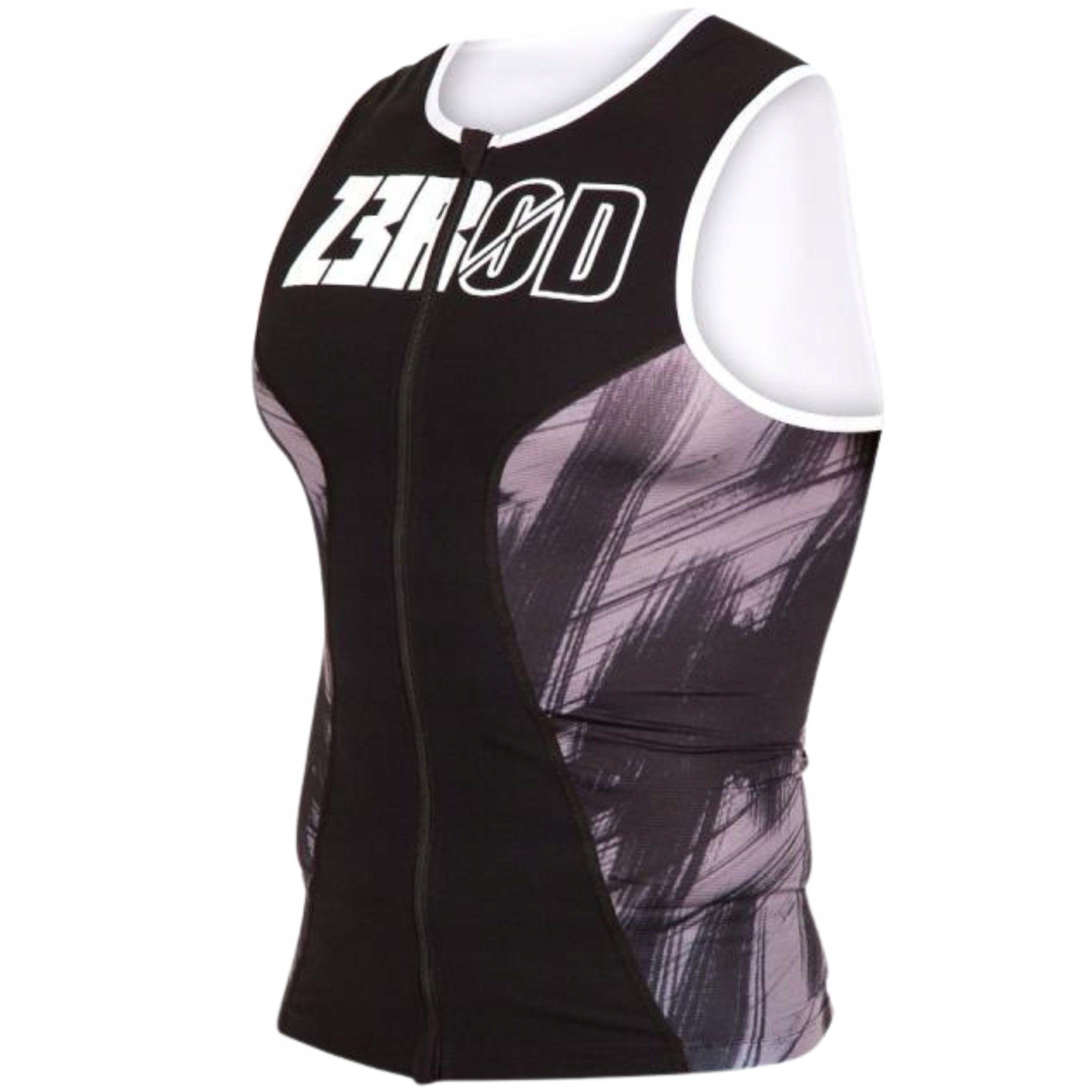 Koszulka Sportowa Rozpinana Męska Zerod Racer Singlet Black Vivacity XL