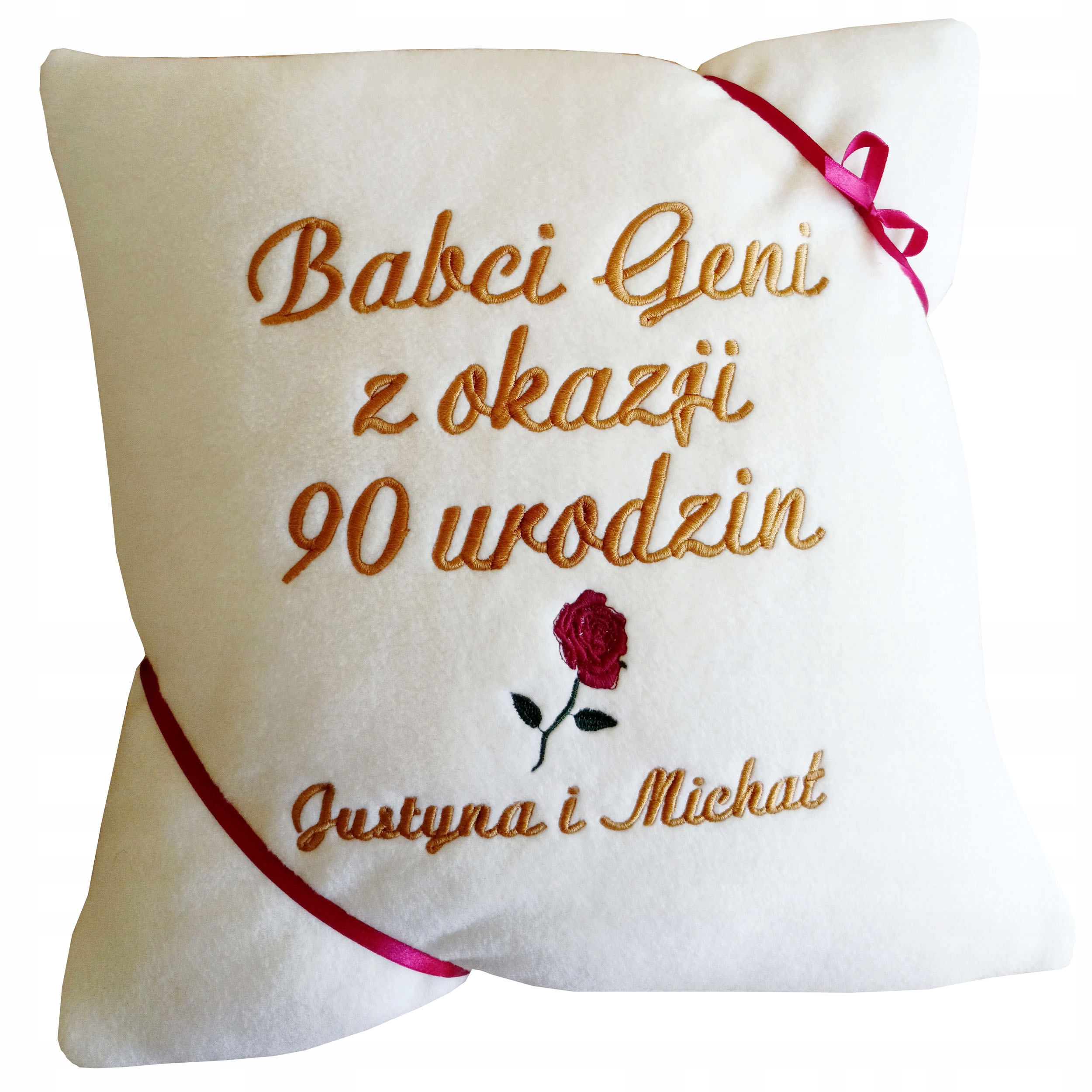 Dárek k Narozeninám 70,80,90 pro babičku dědečka, tatínka, Polštář s nápisem