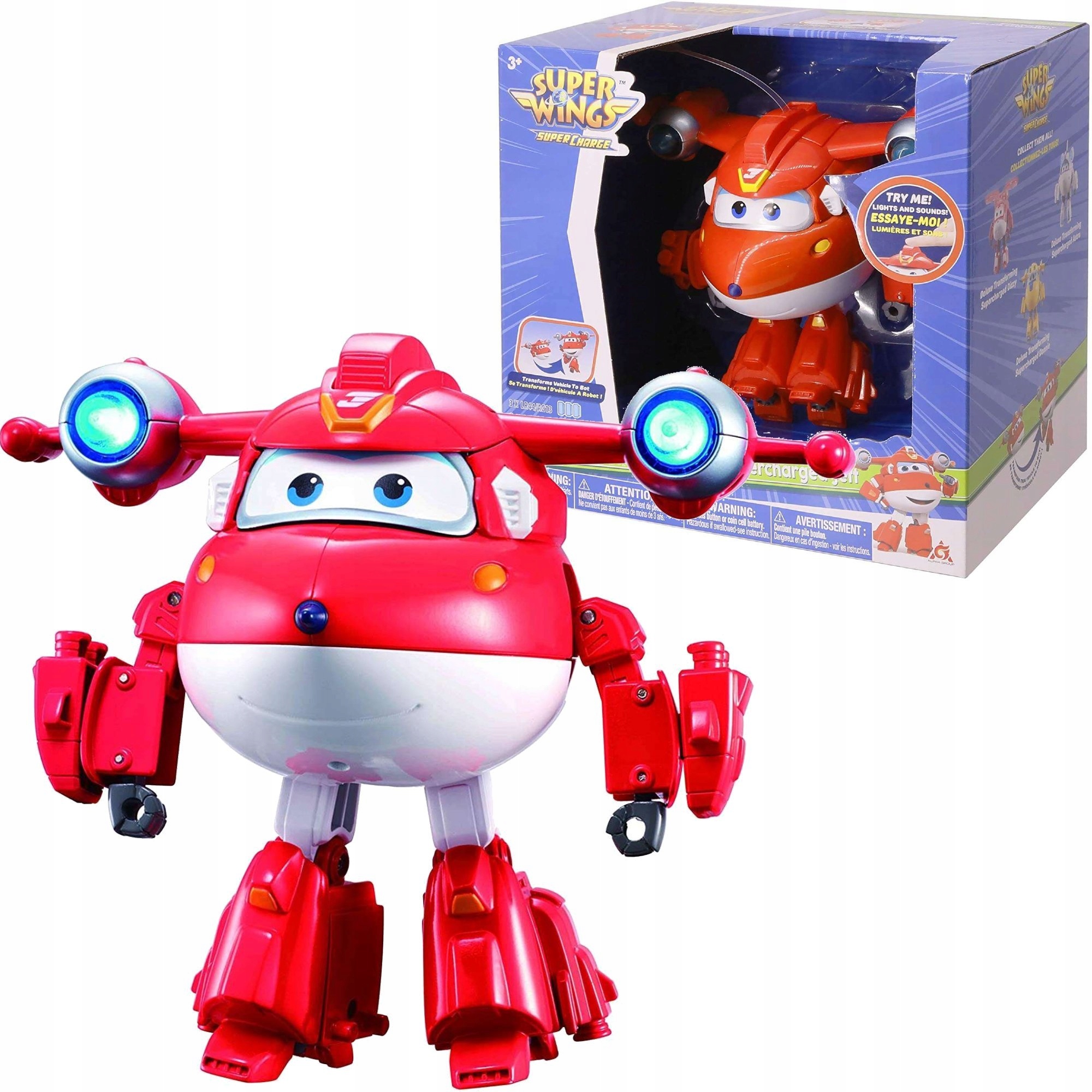 

Super Wings Transformujący Robot Dżetek Dźwięk