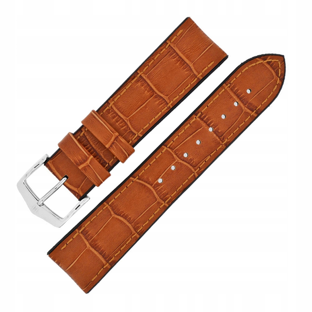 Pásek k hodinkám Hirsch 0925028075-2-22 hnědý 22 mm