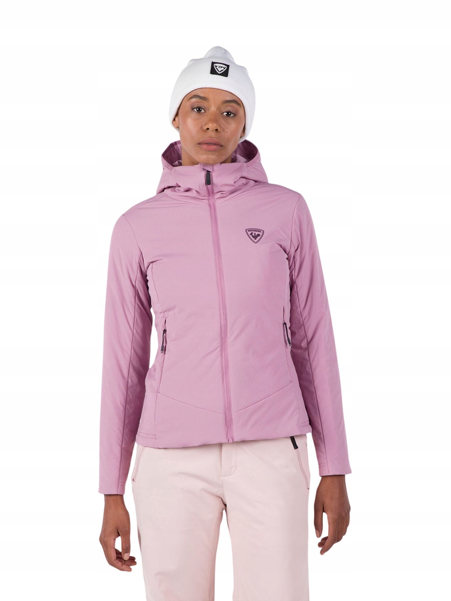 Kurtka narciarska damska Rossignol Opside Hoodie Moonlite Mauve S