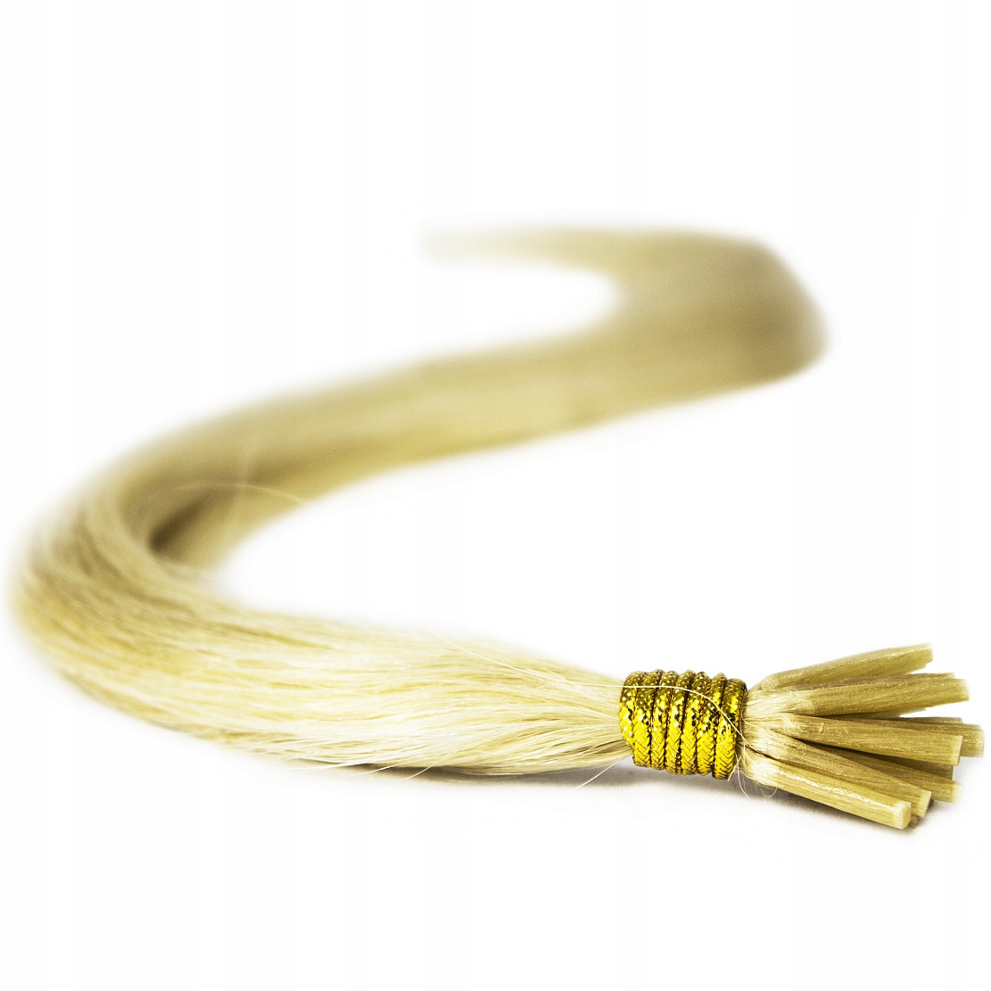 Vlasy Na Mikrokroužky Pramínky Přírodní Kroužky 60 CM velmi světlý blond 613