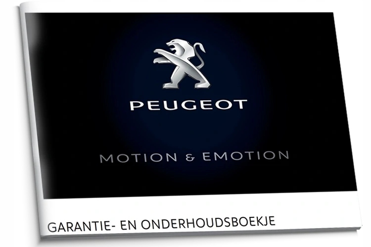 Peugeot Nizozemská servisní kniha 2015-2017
