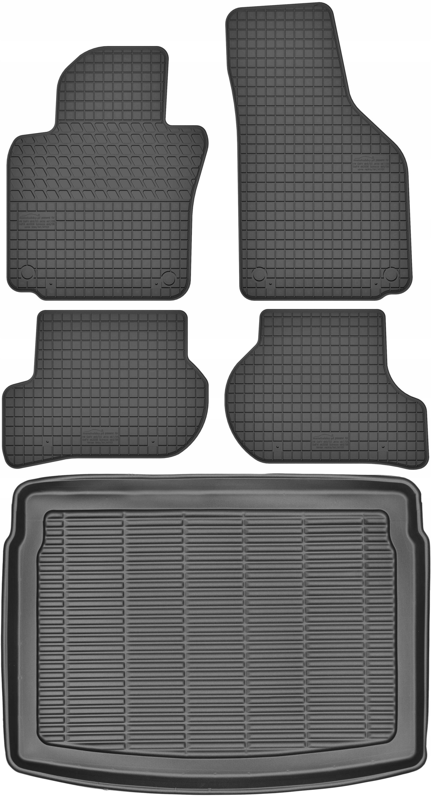 Vw Golf V Hb 2003-2008 Gumové stierače rohož batožinového priestoru