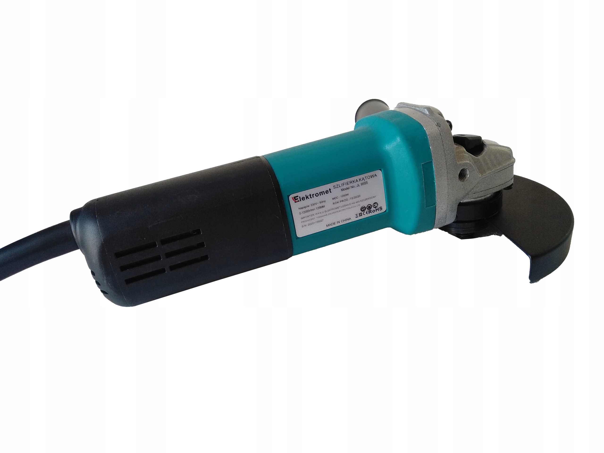 1200W SZLIFIERKA KĄTOWA 125 mm KĄTÓWKA Z REGULACJĄ OBROTÓW PRĘDKOŚCI MOCNA Maksymalna prędkość obrotowa 12000 RPM