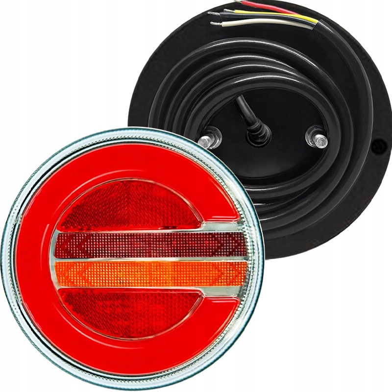 LAMPY TYLNE ZESPOLONE OKRĄGŁE 3 FUNKCYJNE Z DYNAMICZNYM KIERUNKIEM PARA Numer katalogowy części TT.12559kom