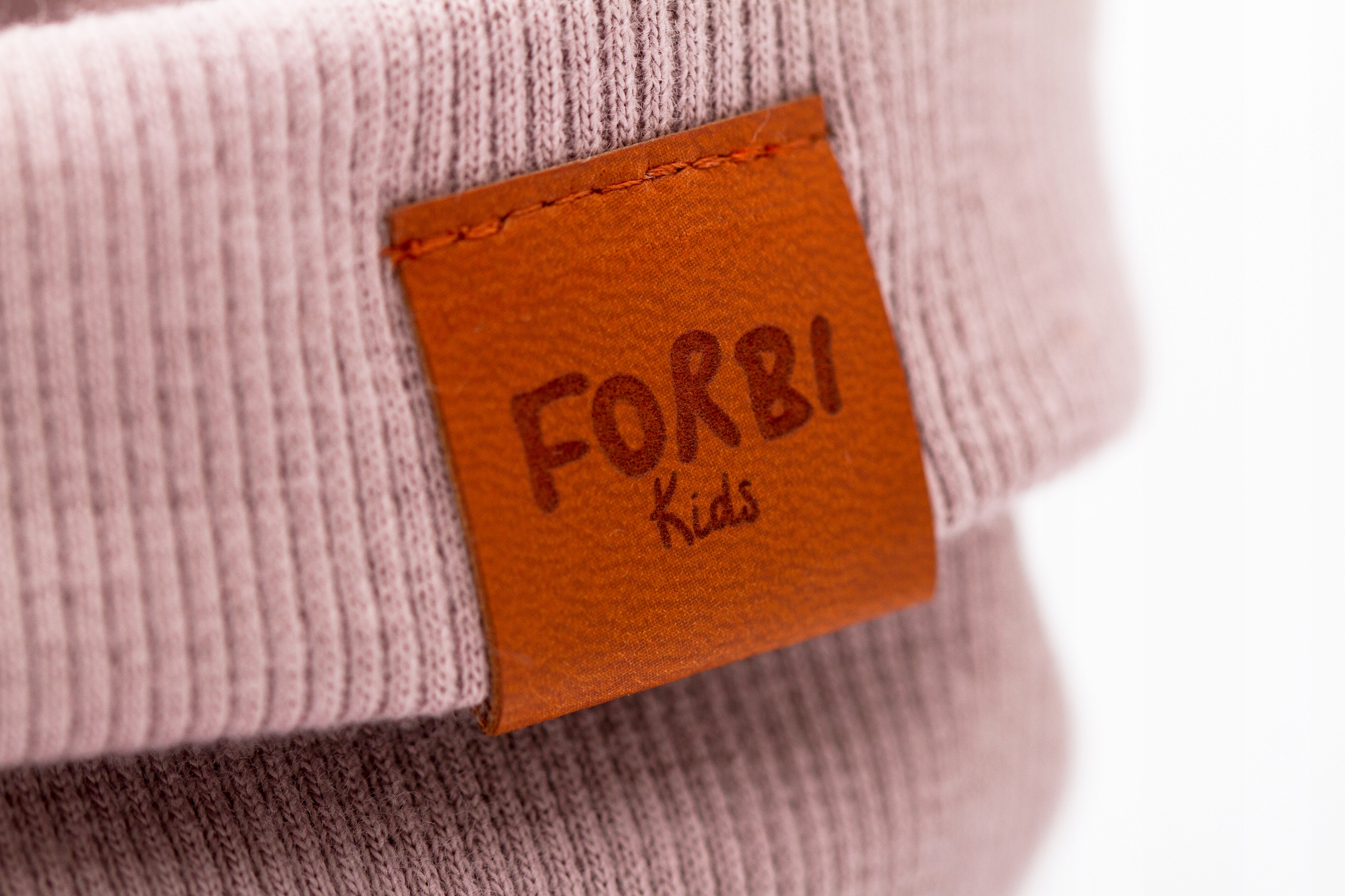 Komin dziewczęcy zimowy golf bawełniany podwójny prążek ściągacz PUDROWY S Marka FORBI Kids