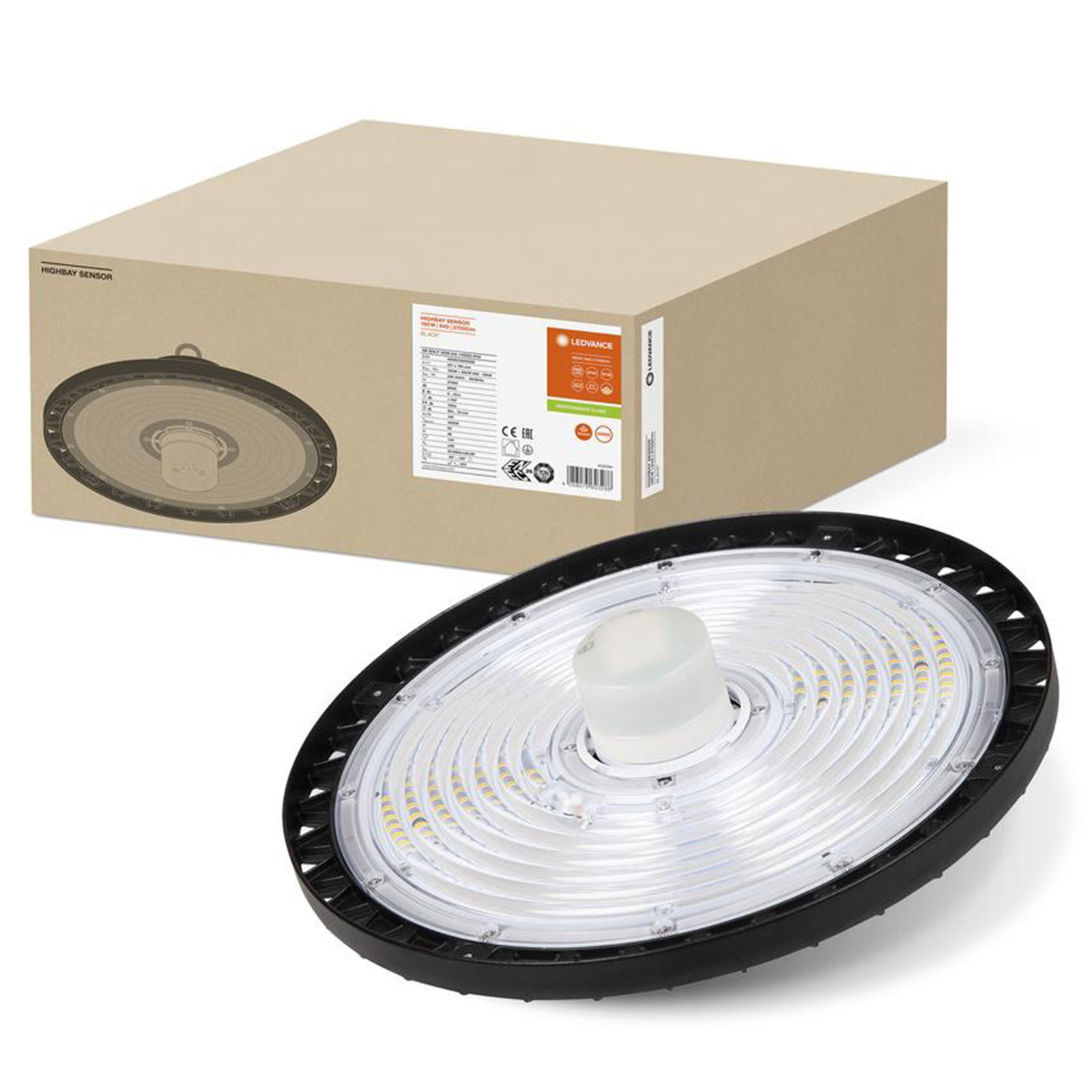 Led lampa Svietidlo 190W 27000lm Snímač pohybu súmraku IP65 High Bay Gen 4
