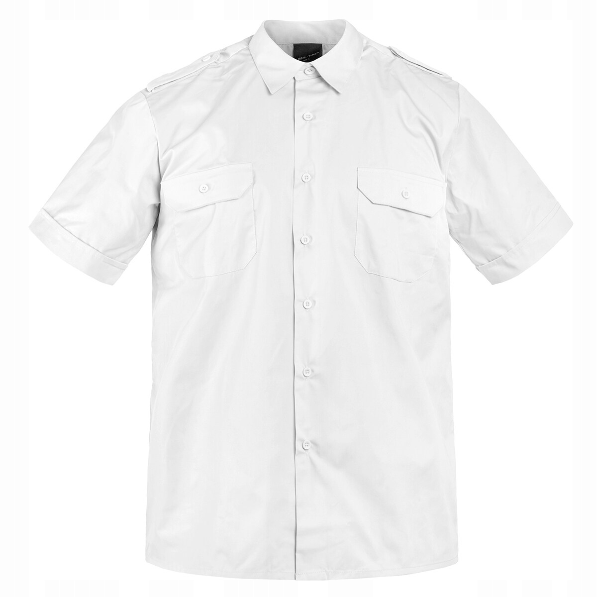 Koszula mundurowa z krótkim rękawem Mil-Tec Service z pagonami biała XL