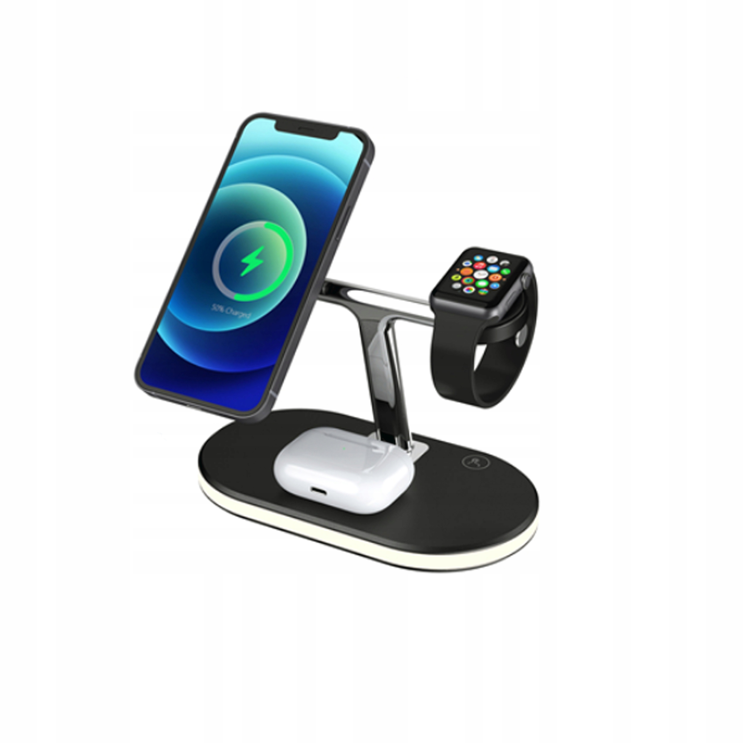 Ładowarka Indukcyjna Goldenpro 3W1 Magsafe 15W