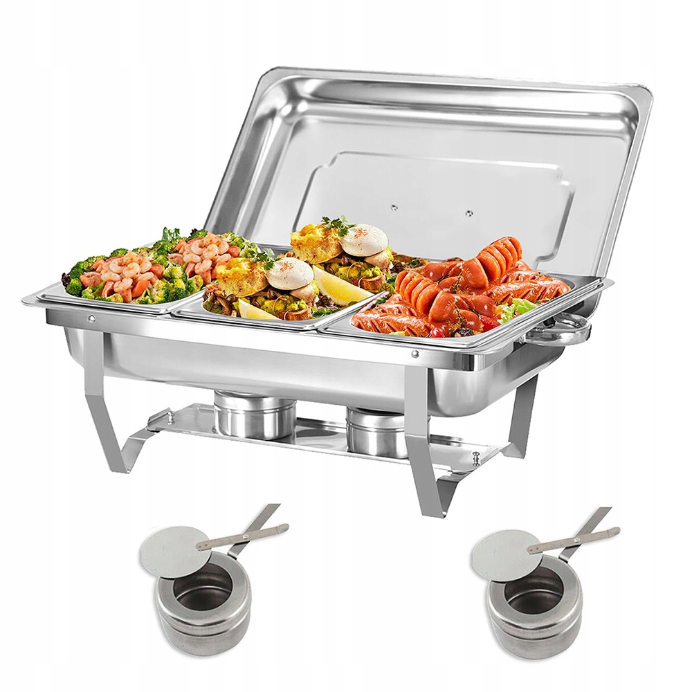 Ohřívač Gn 1/3 Pro Gastronomické Pokrmy 9 L Nerezová Ocel