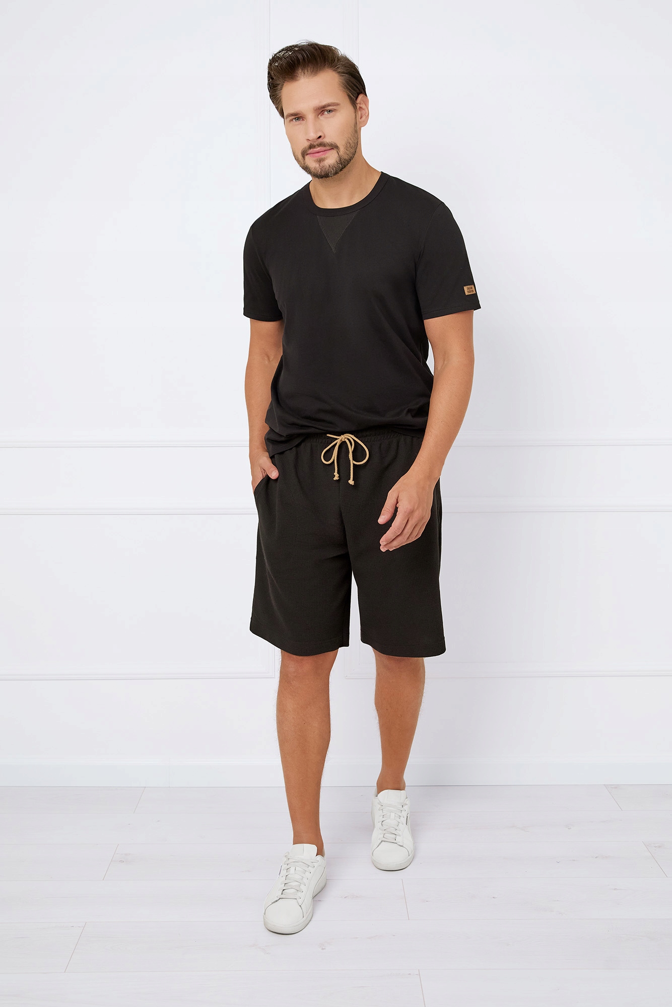 Pánský komplet s krátkým rukávem a krátkými kalhotami Bono XXL Italian Fashion