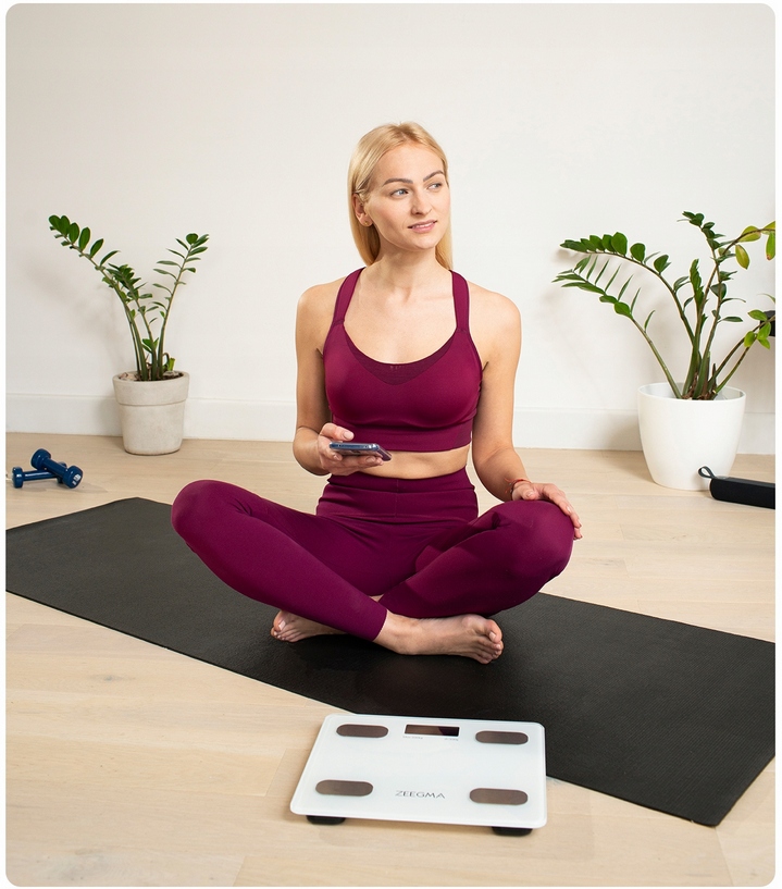 INTELIGENTNA WAGA ŁAZIENKOWA BLUETOOTH ANALITYCZNA APLIKACJA ZEEGMA 17W1 Kod producenta Waga analityczna SMART IOS, ANDROID