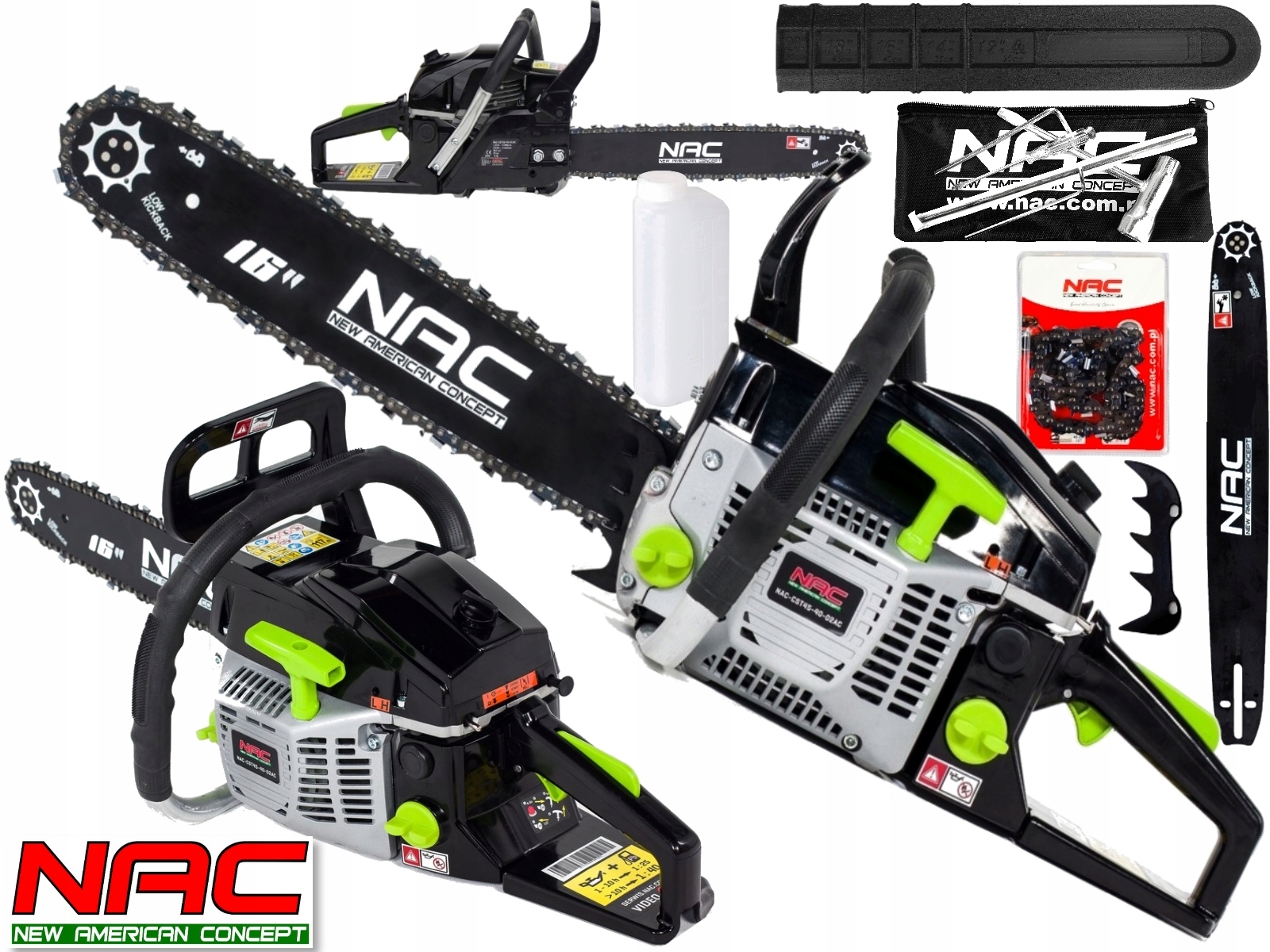 Nac Piła Pilarka Spalinowa Łańcuchowa CST45-40-02AC łańcuch prowadnica 16"